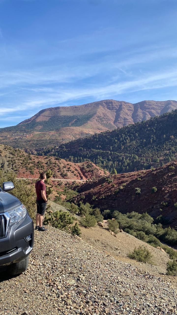 Scenic stop in the Atlas Mountains