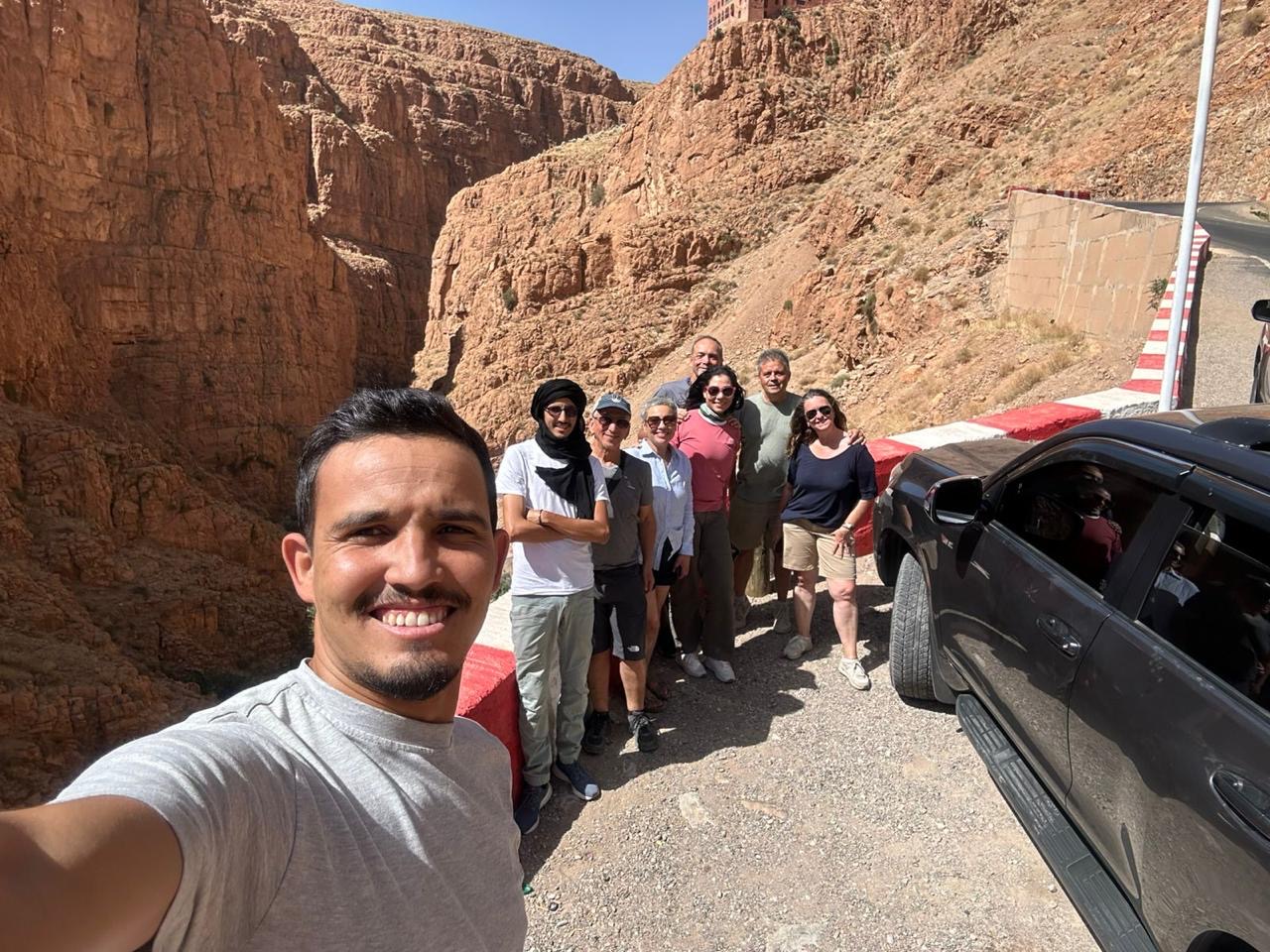 Group adventure at Todra Gorge